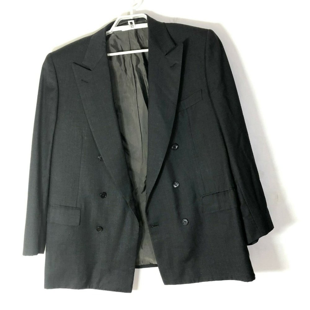 BRIONI gray   Striped  WOOL Jacket sz 48